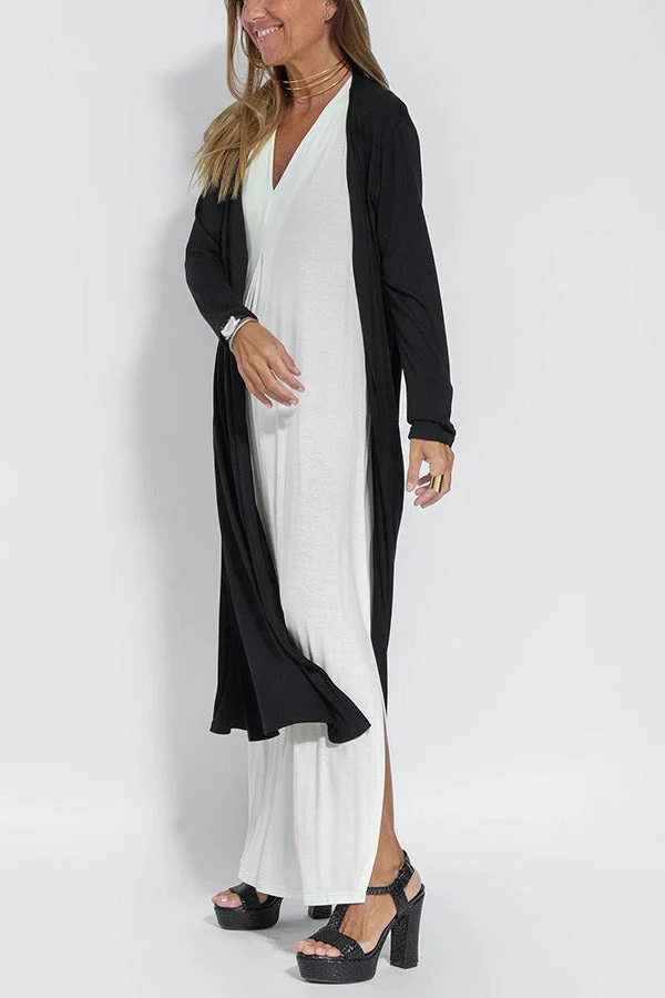 Carmela | Elegantes langes Kleid mit Strickjacke - Image 16