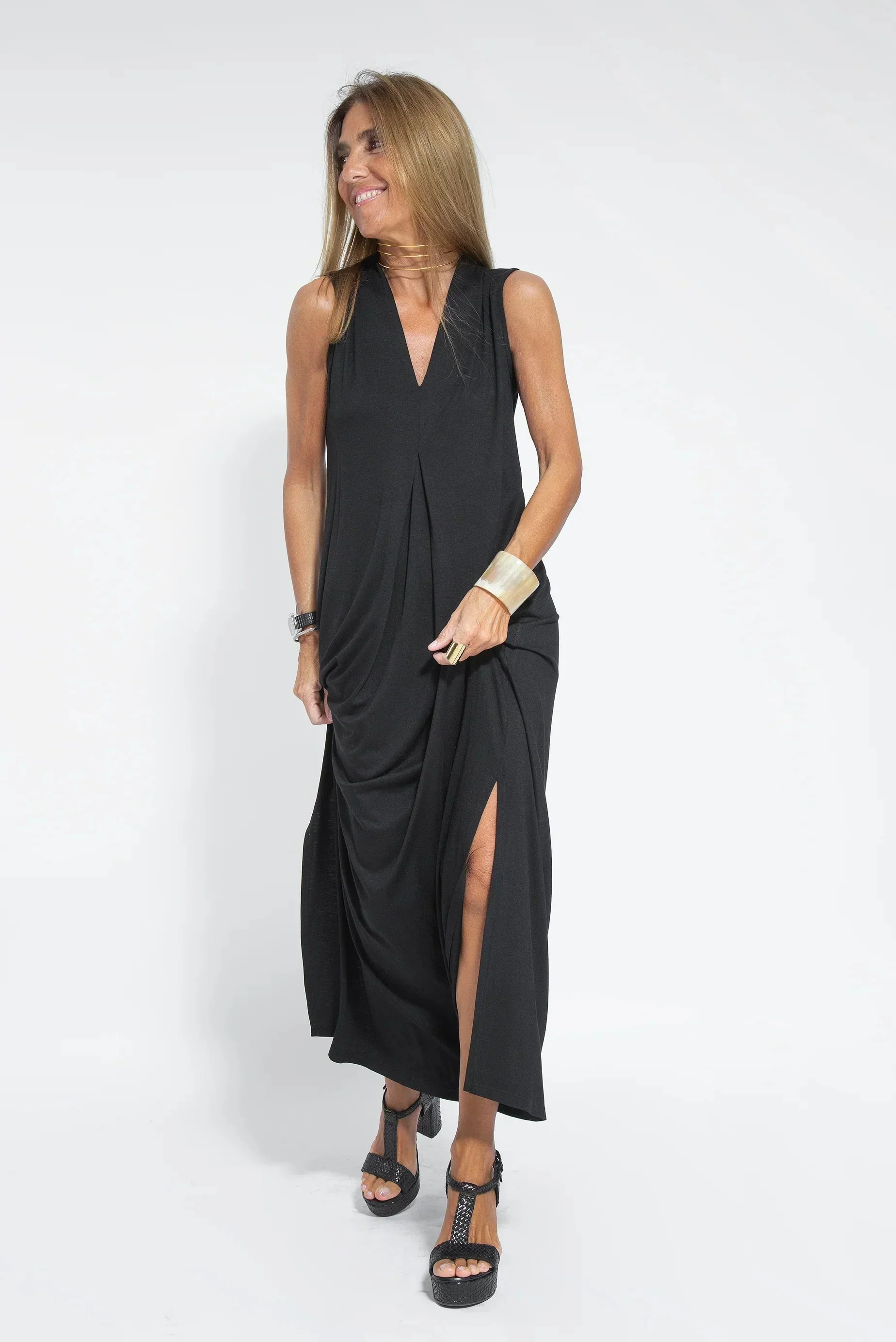 Carmela | Elegantes langes Kleid mit Strickjacke - Image 23