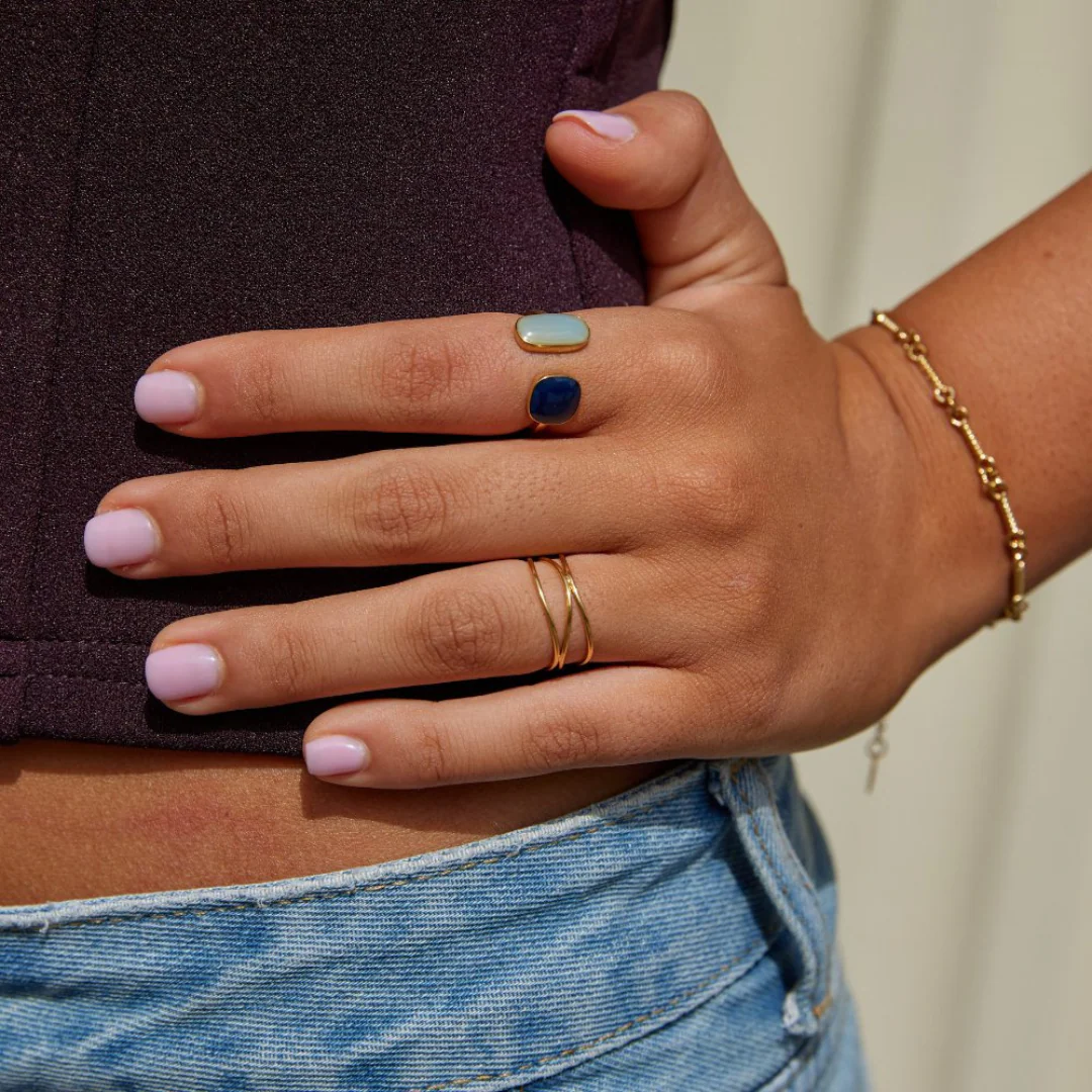 Carmina - Offene Farbstein-Ring - Image 3