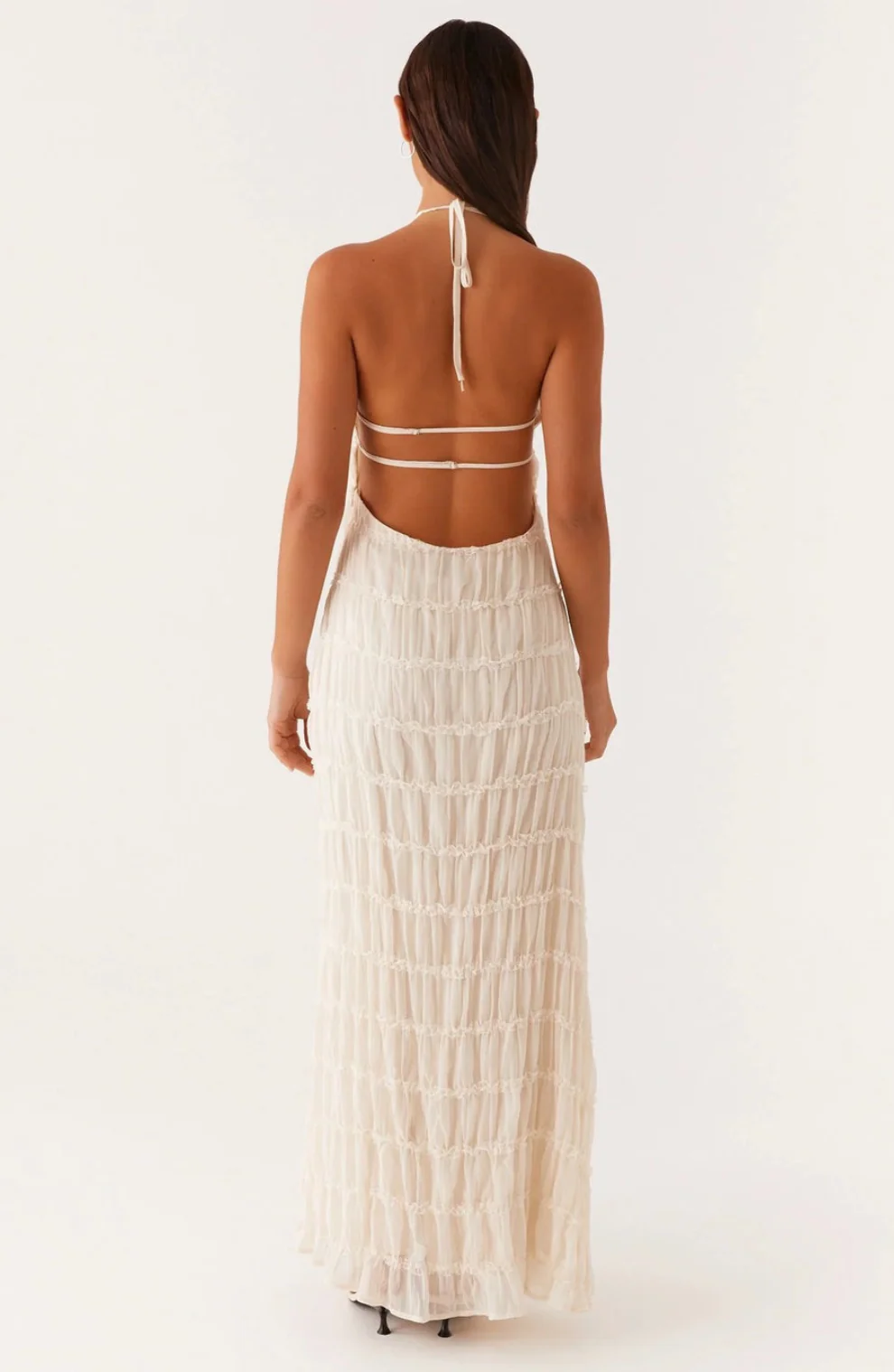 Caroline | Texturiertes Halterneck-Maxikleid - Image 15