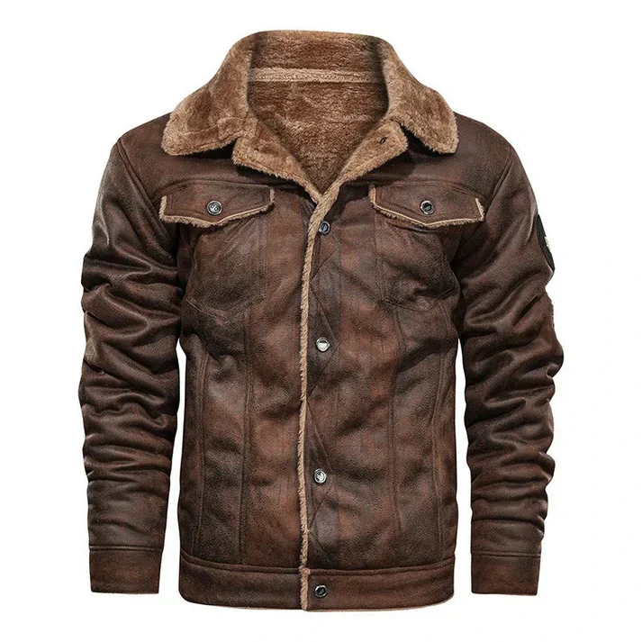 Casual lederjacke im bomber-stil für herren | perfekt für casual days - Image 2