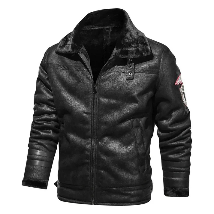 Casual lederjacke im bomber-stil für herren | perfekt für casual days - Image 6