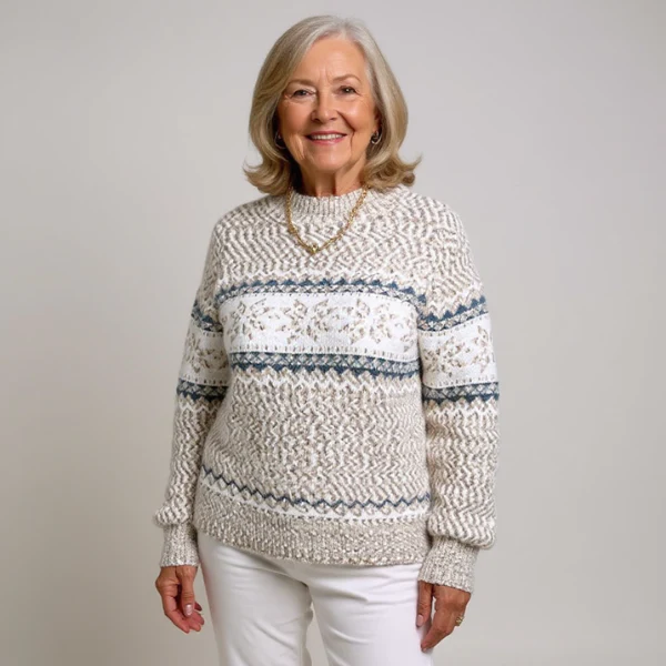 Caterina - Handge Fertigt Woll Pullover - Image 4