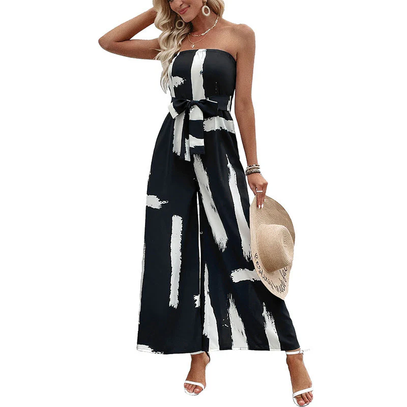 Cattleya - Schulterfreier Jumpsuit mit weitem Bein - Image 2