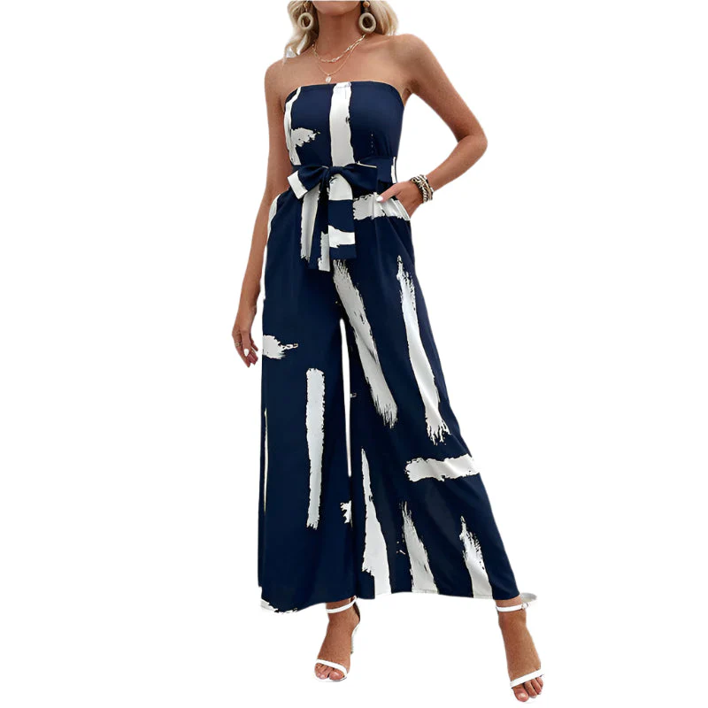 Cattleya - Schulterfreier Jumpsuit mit weitem Bein - Image 3