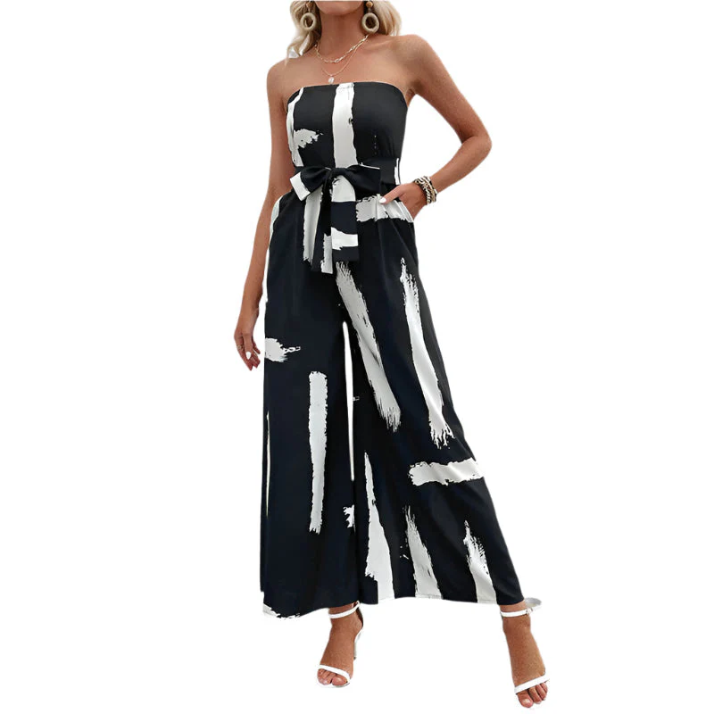 Cattleya - Schulterfreier Jumpsuit mit weitem Bein - Image 4