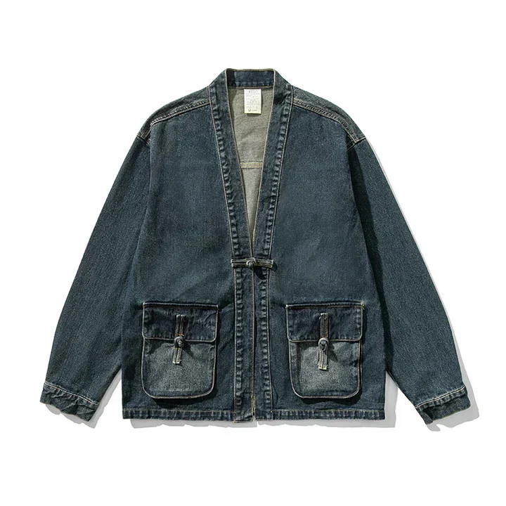 CECANIA - KIMONO-JACKE AUS DENIM - Image 3