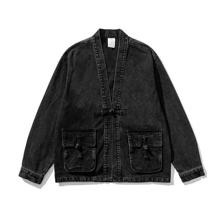 CECANIA - KIMONO-JACKE AUS DENIM - Image 4