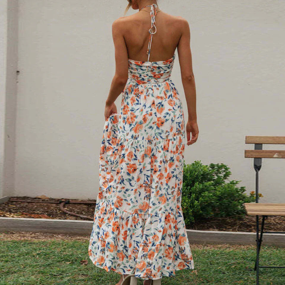 Cecille - Maxikleid mit Blumenmuster
