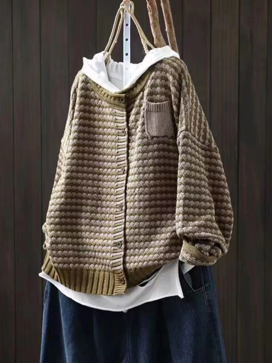 Celine | Strukturiertes Gestricktes Cardigan - Image 2