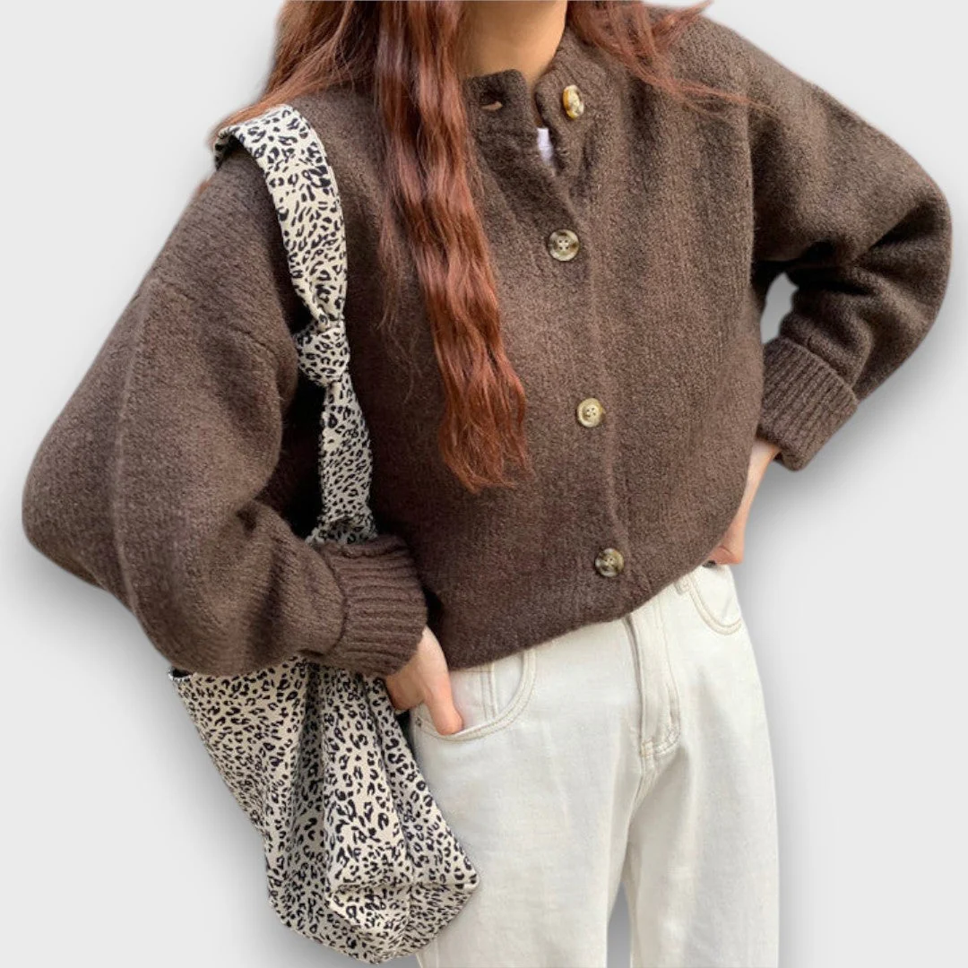 Celore – Warmer Cardigan in Mokka - Image 4