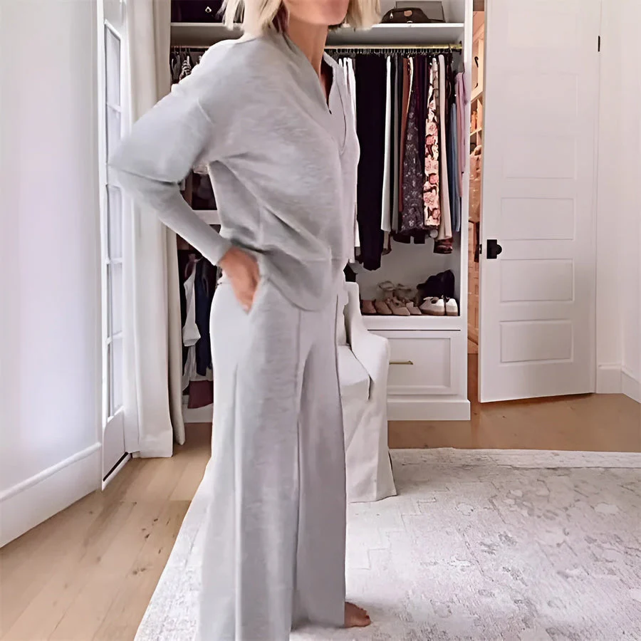 CHANTAL - SWEATSHIRT-SET MIT WEITER HOSE - Image 2