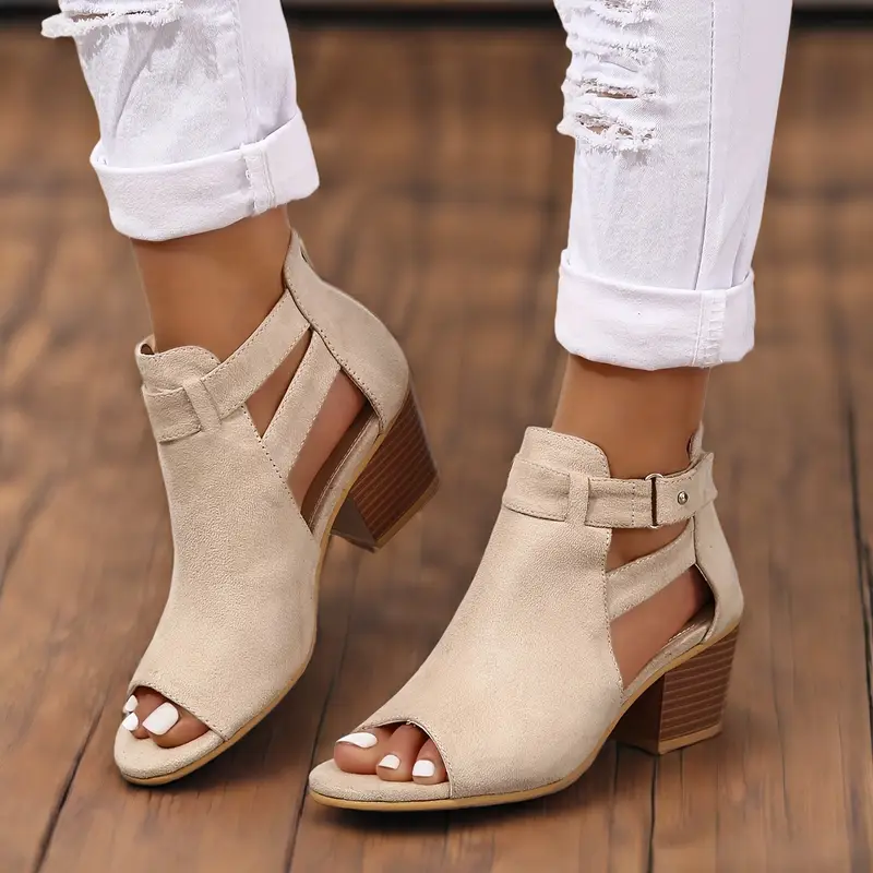 Charleen -  Damen-Sandalen mit klobigen Absätzen