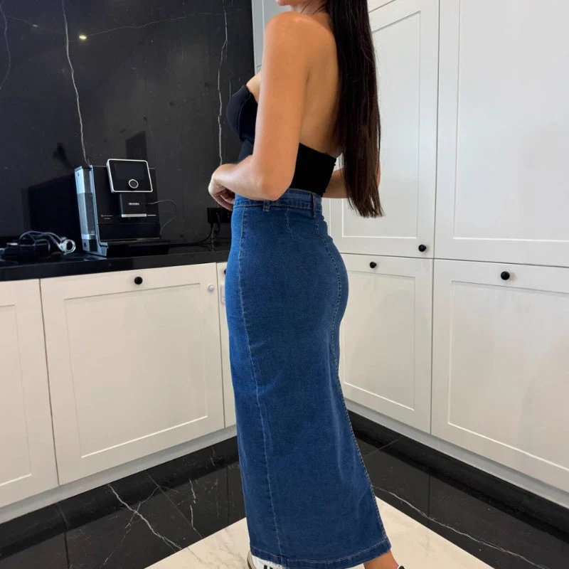 Chiara | Modischer, figurbetonter Jeansrock - Image 2