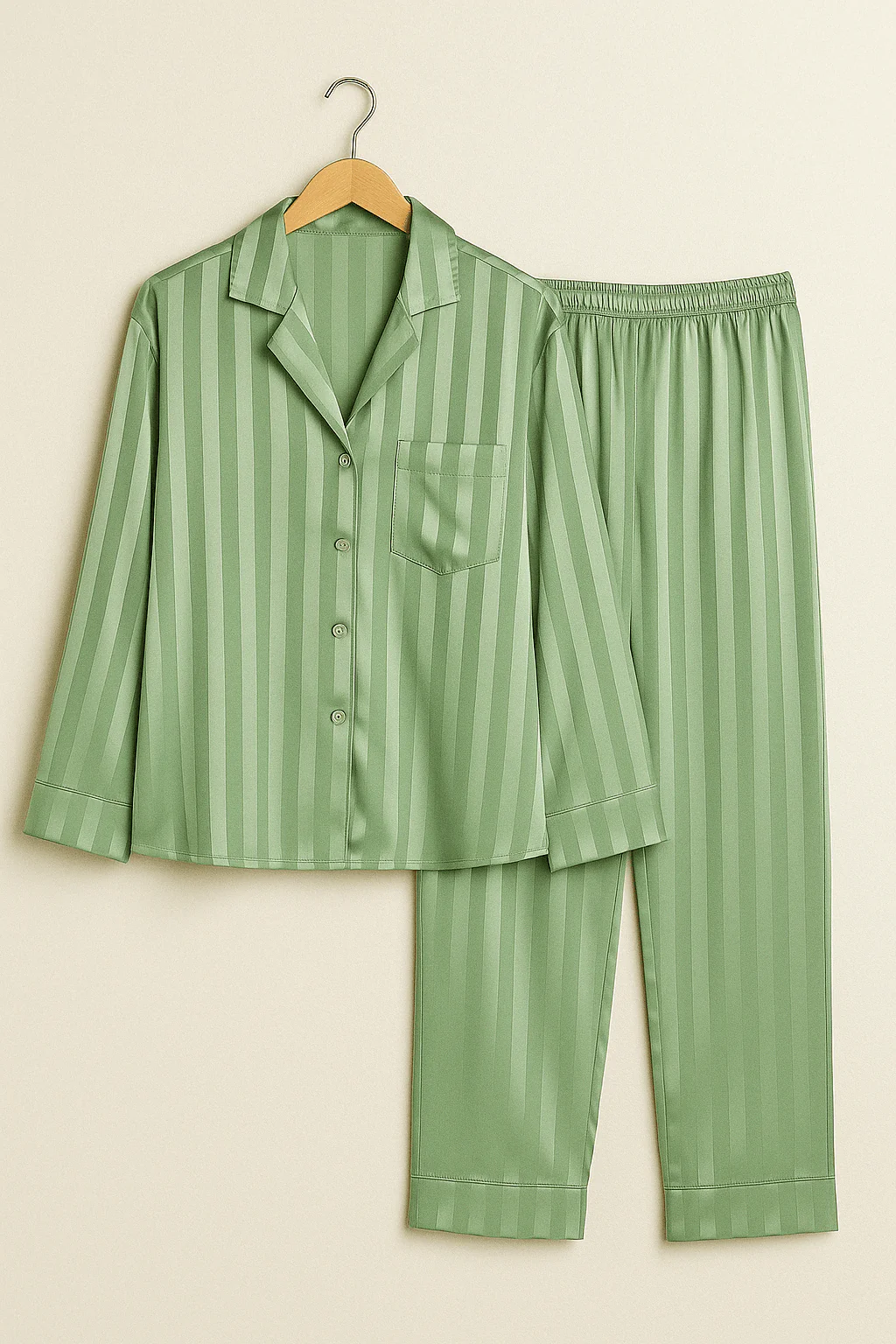 Christabel Gestreiftes Pyjama-Set - Image 6