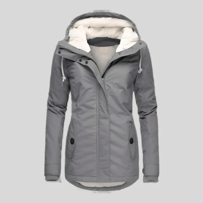 Christin | Wasserdichte Lange Kapuze jacke