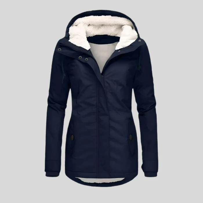 Christin | Wasserdichte Lange Kapuze jacke - Image 3