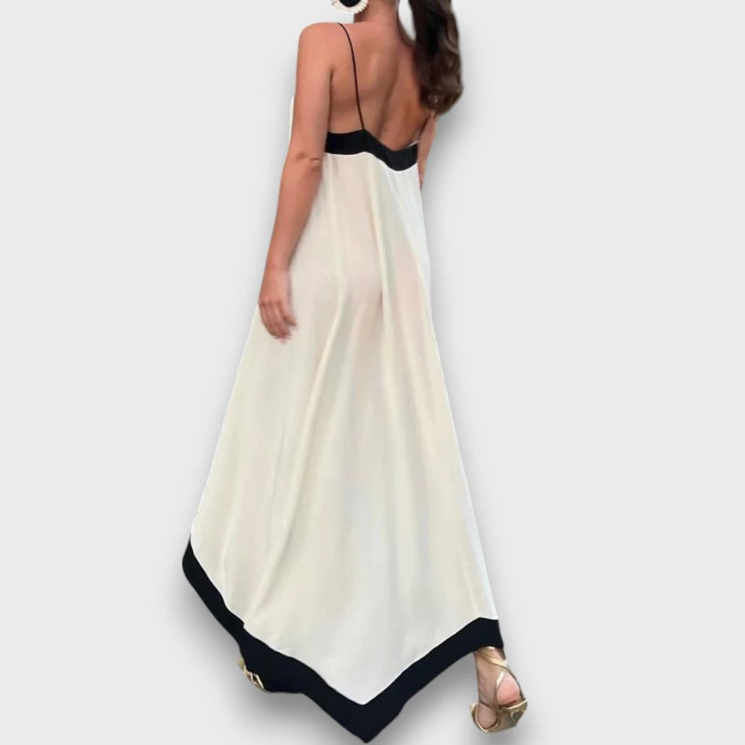 Cirema – Maxikleid mit Kontrastkante - Image 3