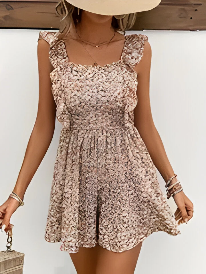 Clara | Floral bedruckter Damen-Romper mit Schleifendetail - Image 2