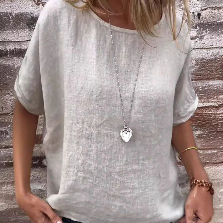 CLARISSA - LOCKERE LEINENBLUSE