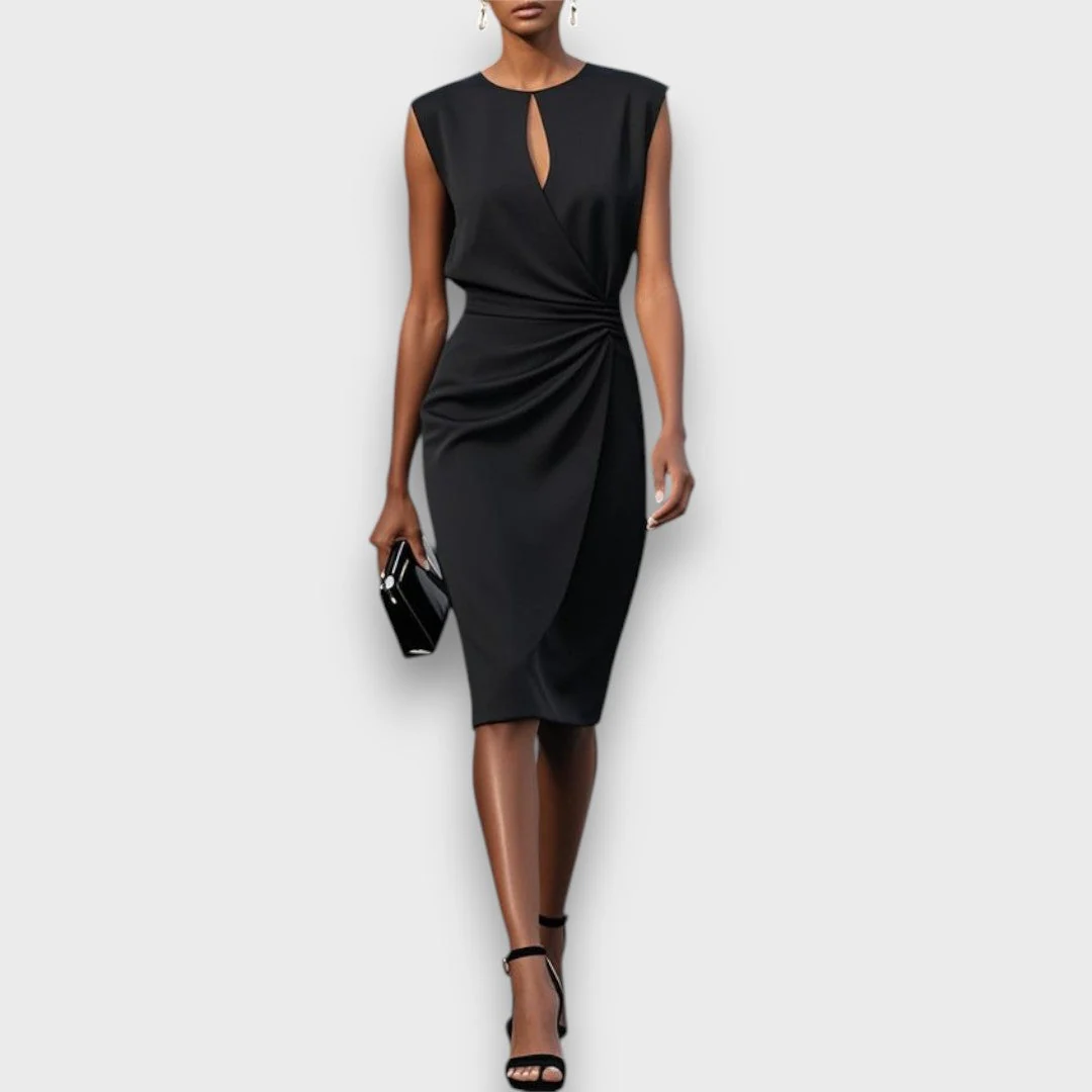 Clarisse – Midi-Kleid mit Drapierung - Image 6