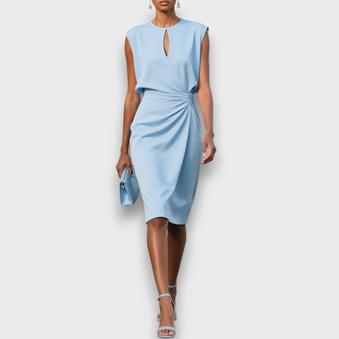 Clarisse – Midi-Kleid mit Drapierung - Image 7
