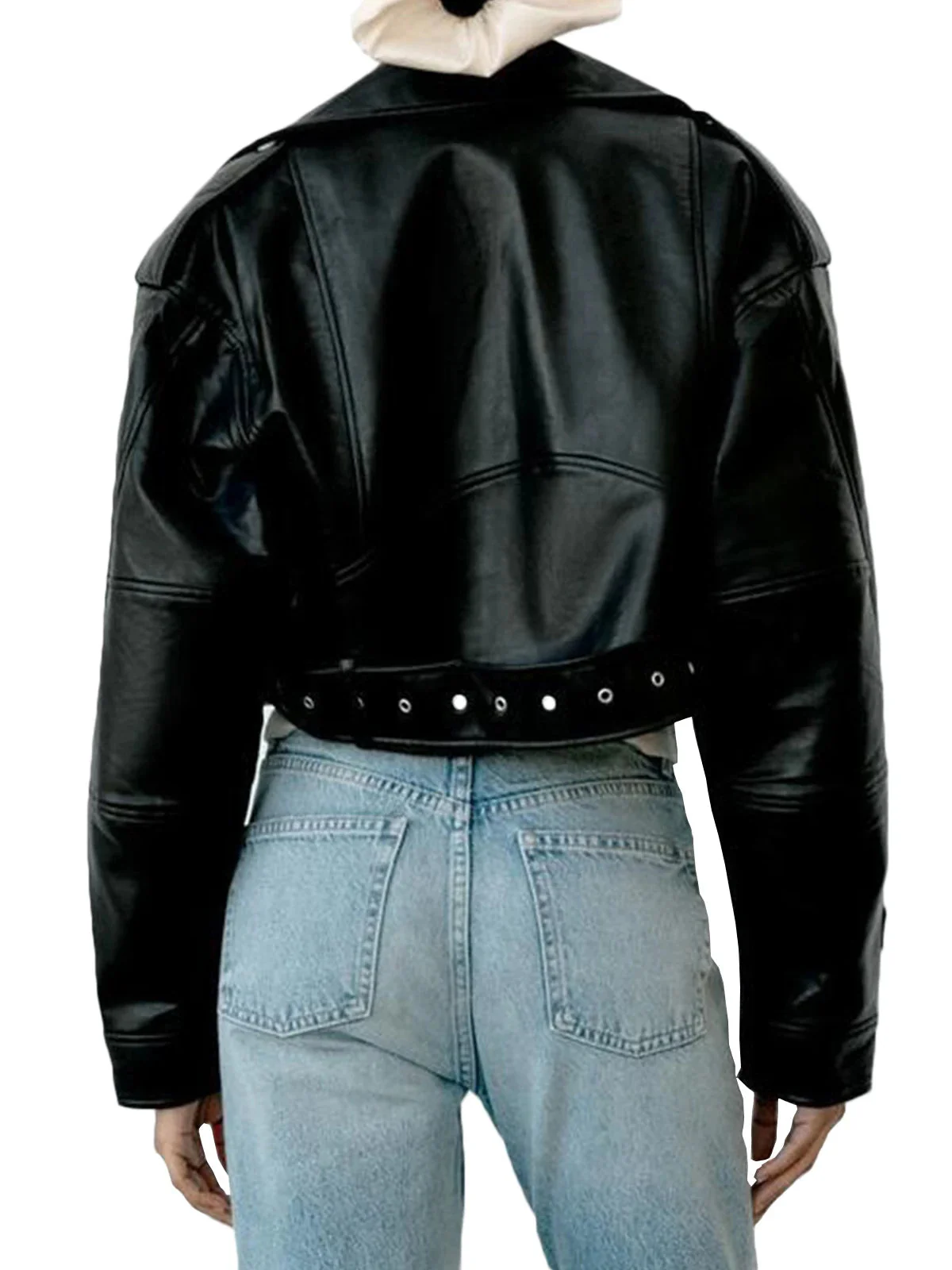 Claudia | Klassische jacke aus Kunstleder - Image 5