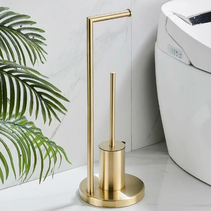 CleanStand Freistehender Toilettenpapierhalter mit Bürste - Image 4