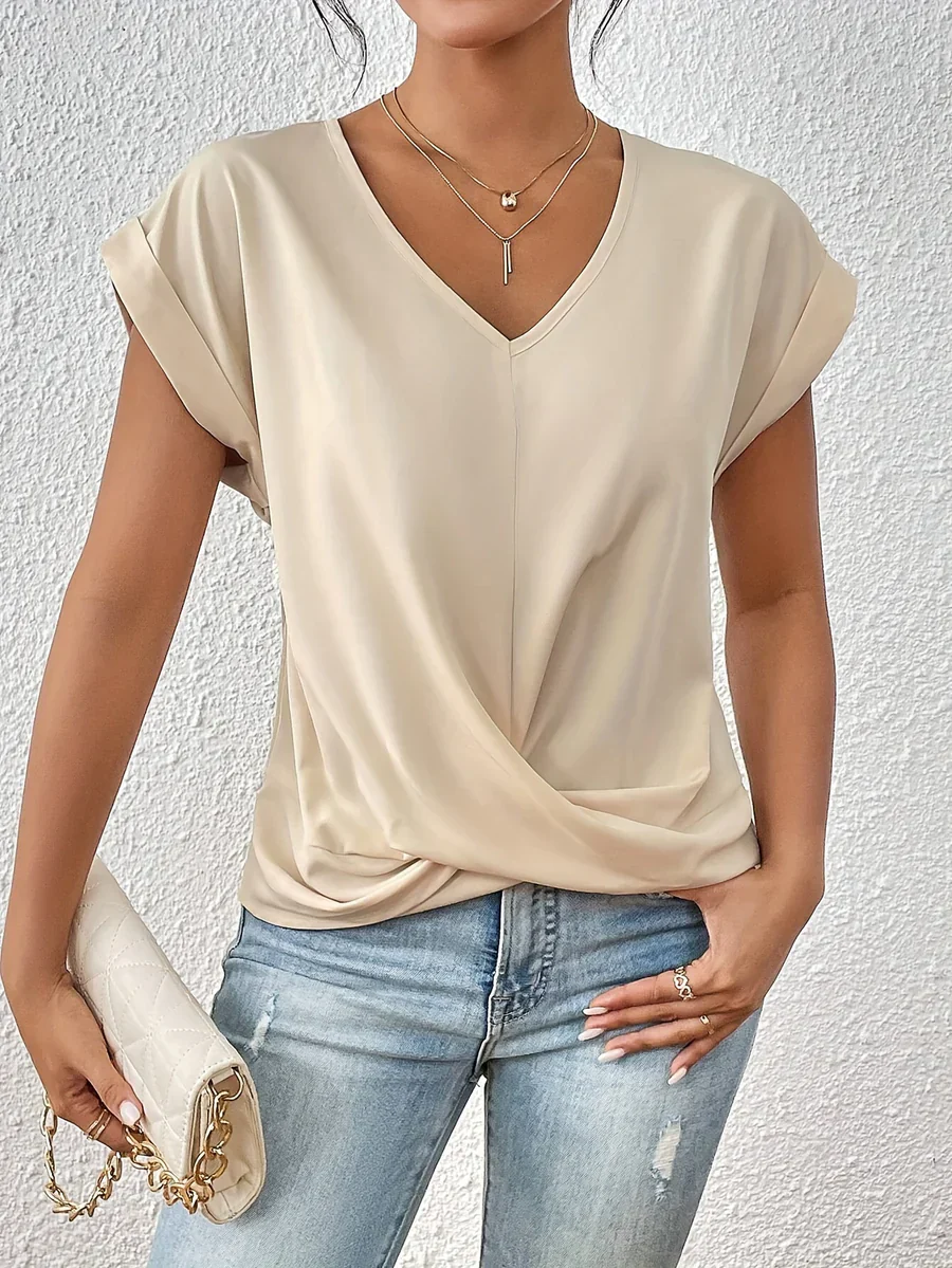 CLEO - LÄSSIGES T-SHIRT MIT SWEETHEART-AUSSCHNITT - Image 7