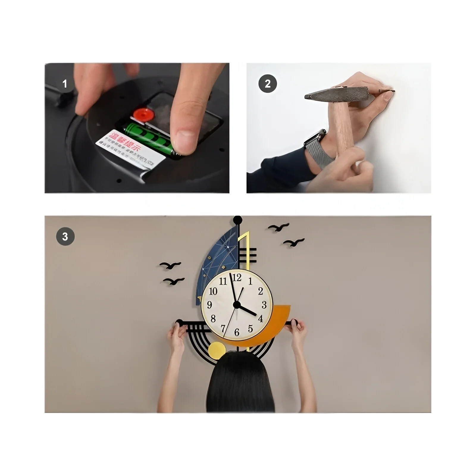 CoastalTime – Nautische Wanduhr mit Segeljacht-Design für Küstenflair - Image 5