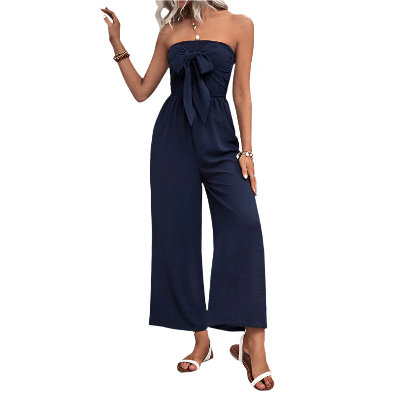 Colleen - Umschlagdesign und Jumpsuit mit elastischem Bund - Image 3