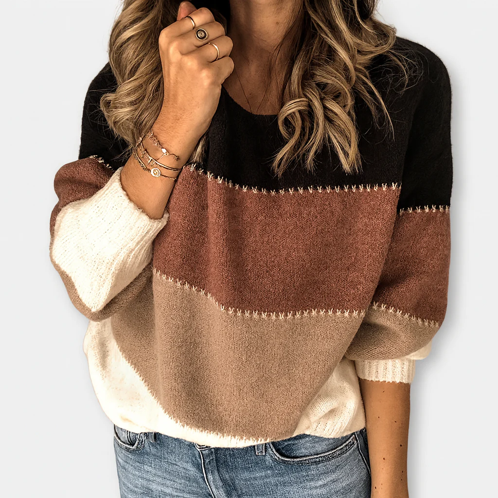 Colorblock Strickpullover – Lässiger Charme - Image 3