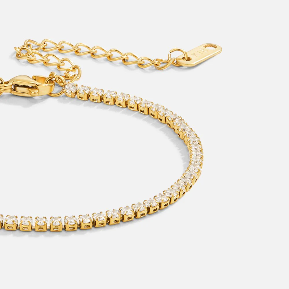 Cordelia Gold Tennisarmband