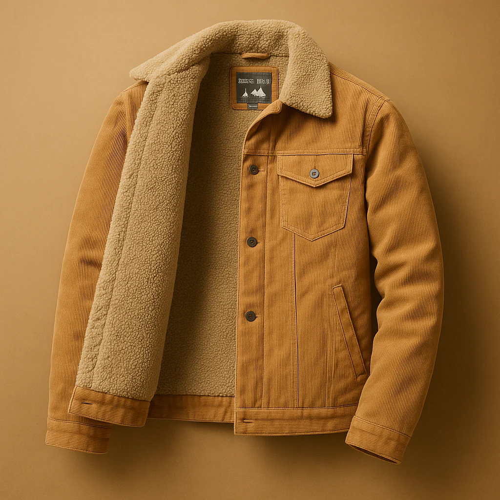 Corduroy Herrenjacke mit modernem Schnitt für Herren | Daan - Image 4