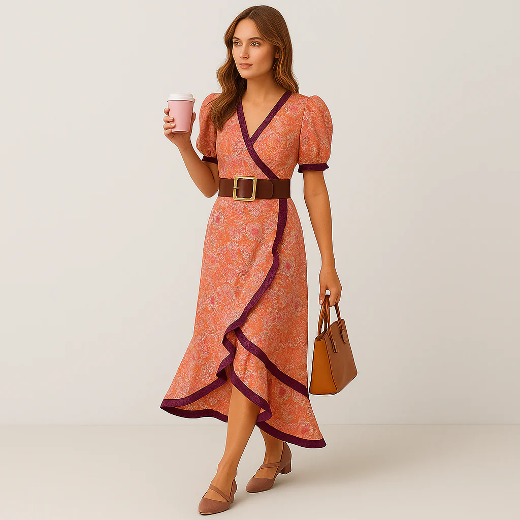 Cristy Romantisches Pink Maxikleid – Elegantes, fließendes Kleid für besondere Anlässe