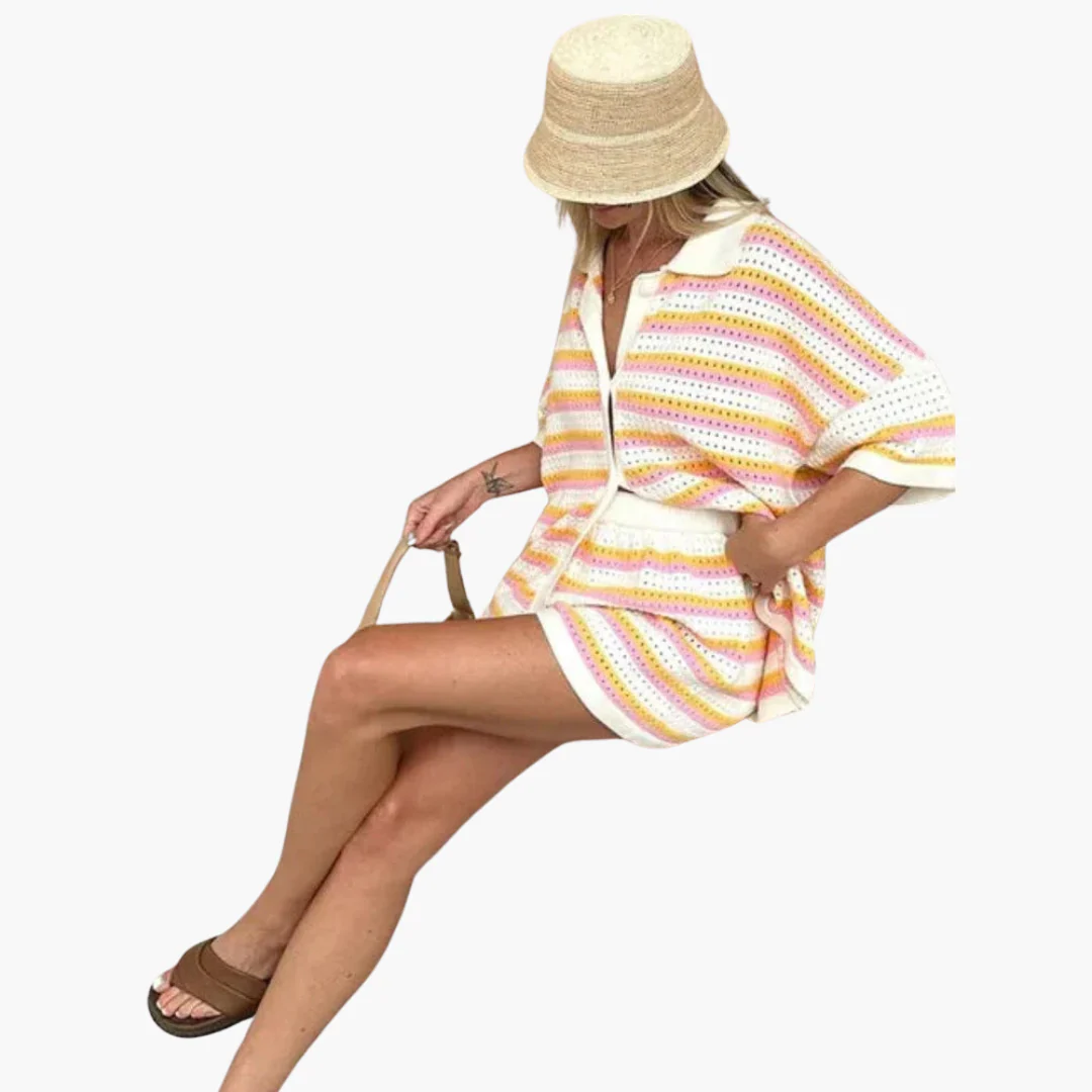 Crochet 2-Piece Set für Frauen - Stylish Sommer-Outfit - Image 4
