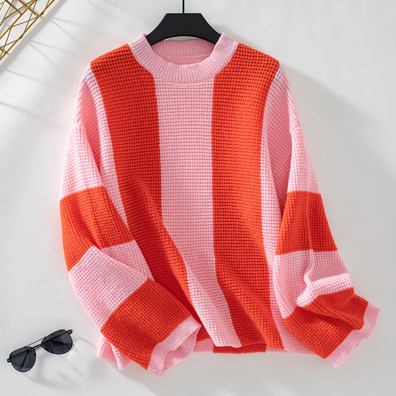 DAME LAESSIGER RUNDHALS STRICKPULLOVER | MODERN, BEQUEM, STILVOLL - Image 5
