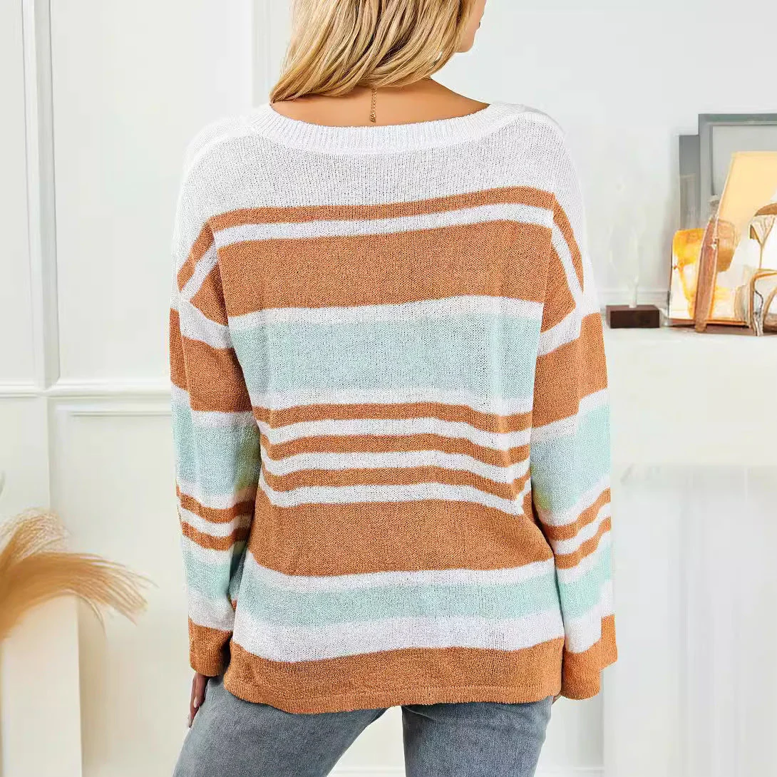 DAME PULLOVER MIT SEITLICHEM SCHLITZ | ELEGANTER V-AUSSCHNITT - Image 2