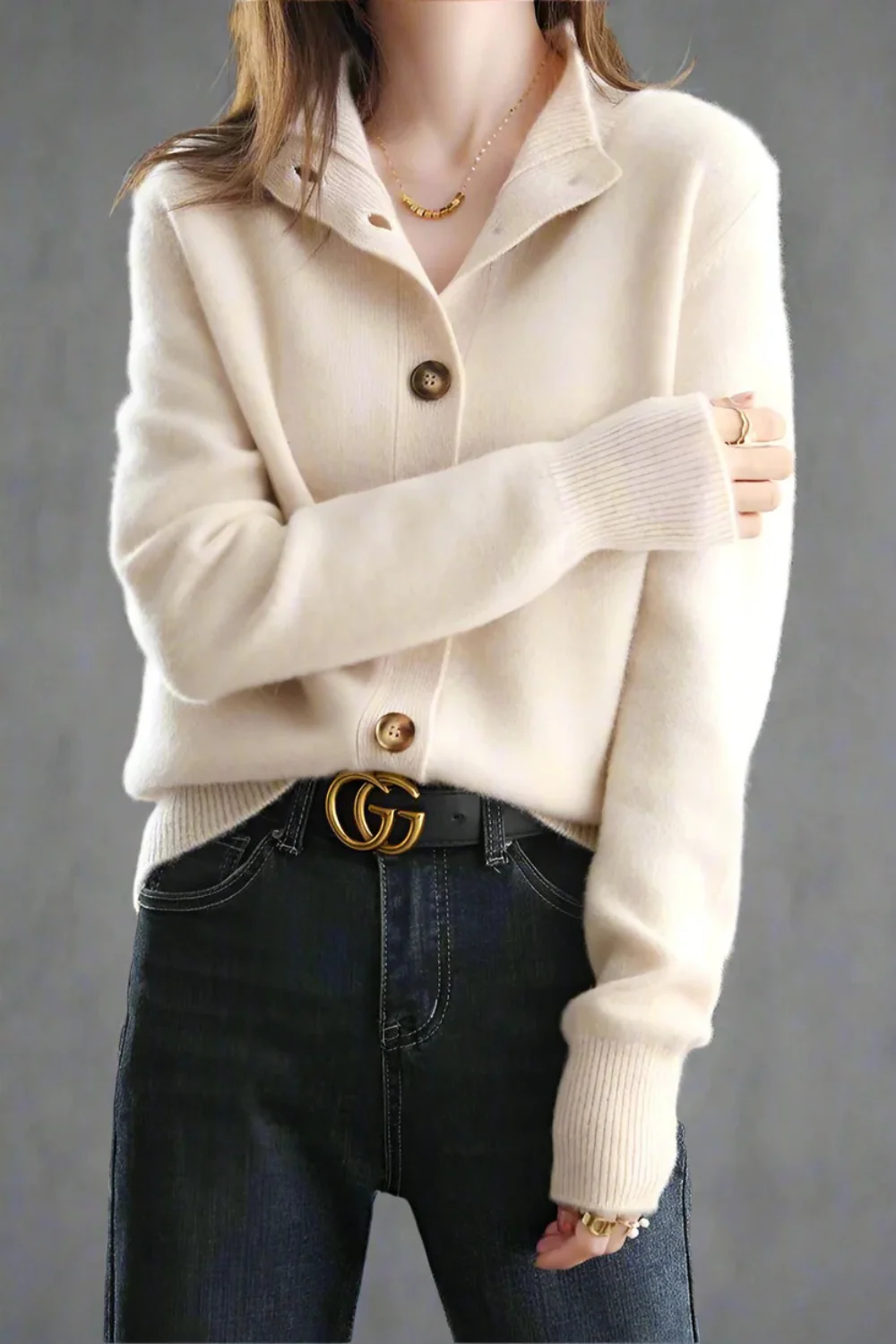 Damen anspruchsvoller gemütlicher Cardigan | Warmer - Image 10