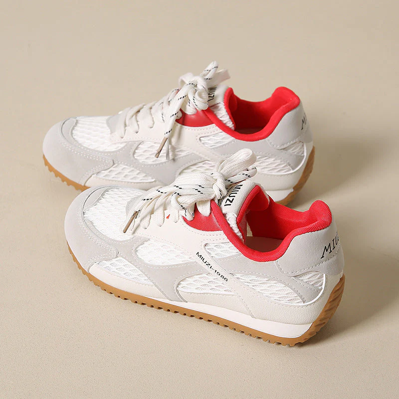 Damen Atmungsaktive Freizeit Sneakers mit innovativem Mesh-Obermaterial und rutschfester Sohle