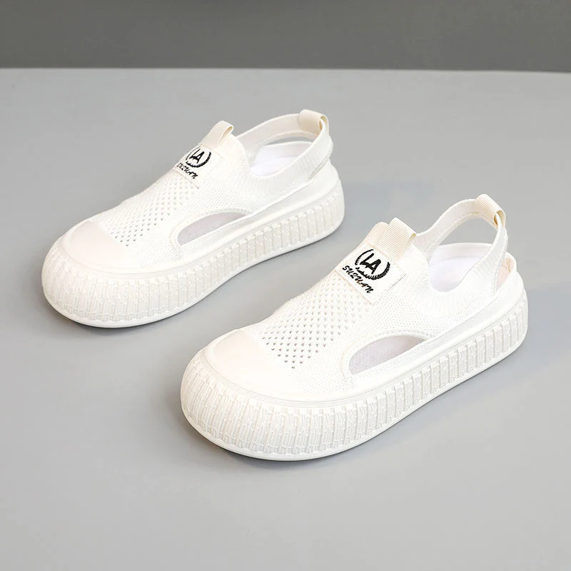 Damen Atmungsaktive Sommer-Slipper mit elastischem Einstieg und rutschfester Sohle