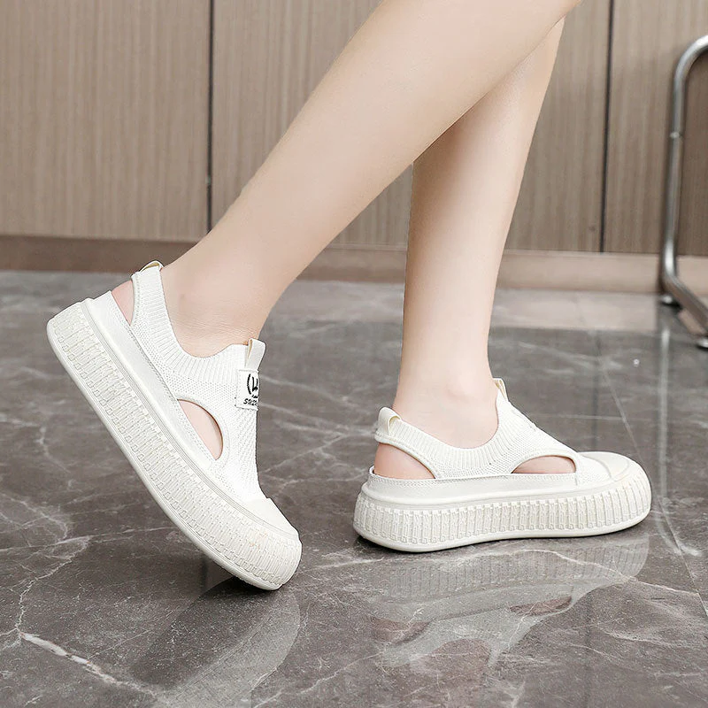 Damen Atmungsaktive Sommer-Slipper mit elastischem Einstieg und rutschfester Sohle - Image 2