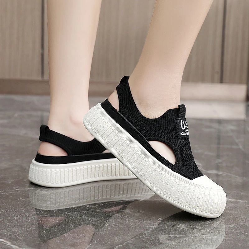 Damen Atmungsaktive Sommer-Slipper mit elastischem Einstieg und rutschfester Sohle - Image 3