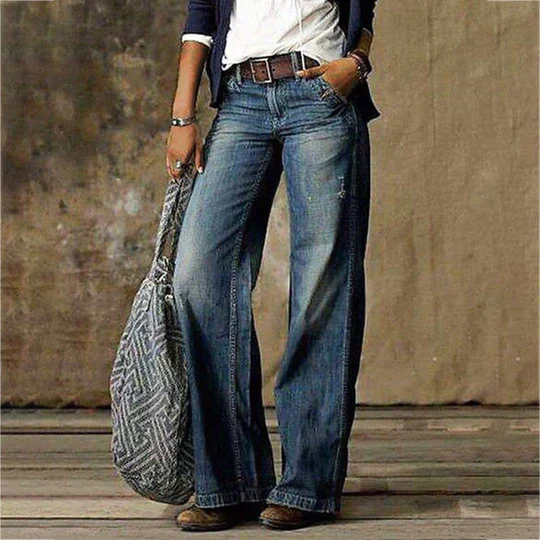Damen Baggy Jeans Locker Geschnitten | High Waist 5-Taschen - Image 2