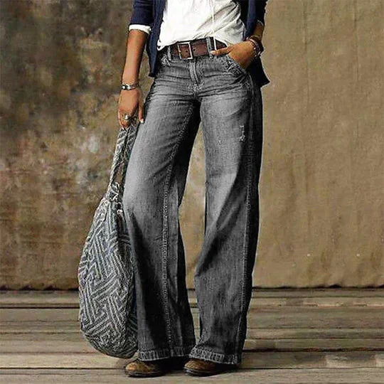 Damen Baggy Jeans Locker Geschnitten | High Waist 5-Taschen - Image 3