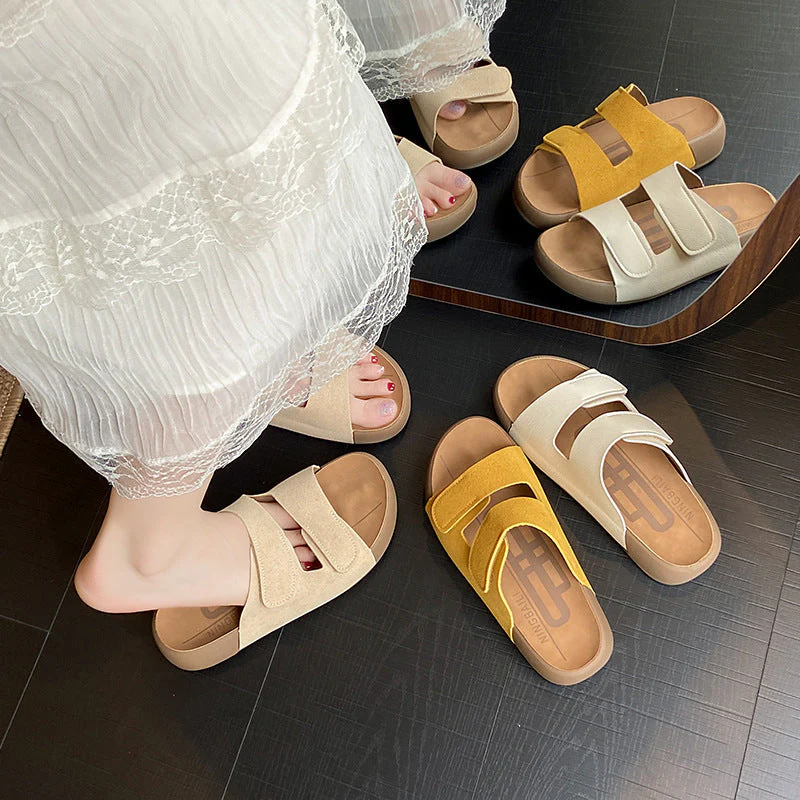 Damen Bequeme Clogs mit verstellbaren Klettverschlüssen und anatomischem Fußbett - Image 2