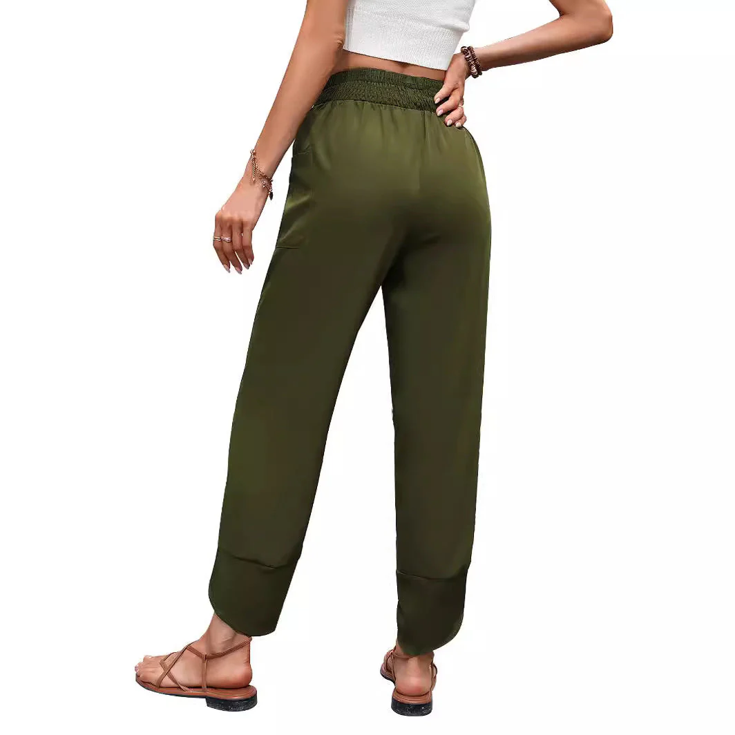 Damen Bequeme Freizeithose mit elastischem Taillenbund und praktischen Seitentaschen - Image 4