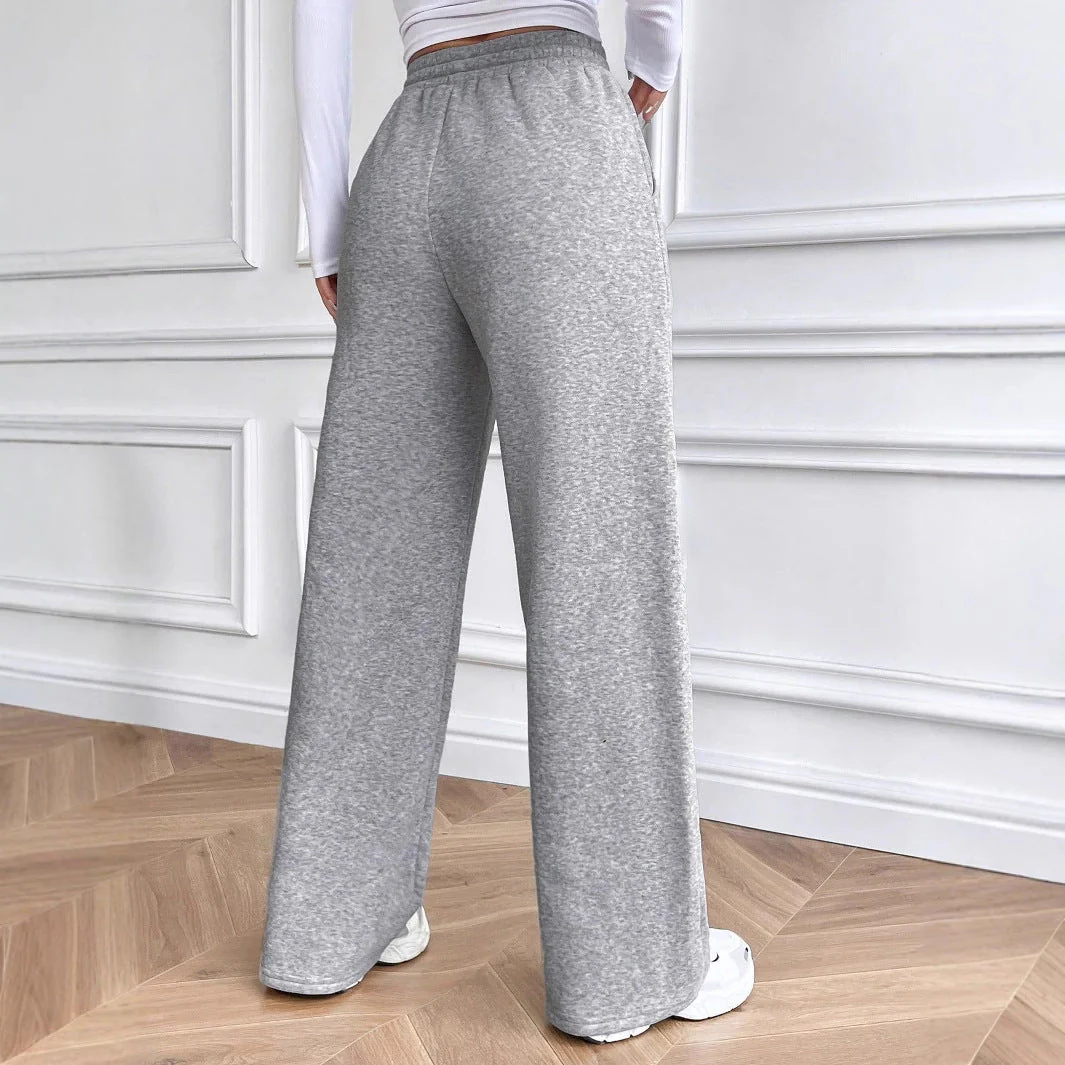 Damen bequeme Freizeithose mit weitem Schnitt und elastischem Bund - Image 4