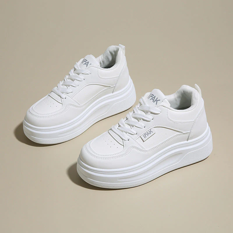 Damen Bequeme Plateau Sneakers mit hervorragender Dämpfung und atmungsaktivem Obermaterial