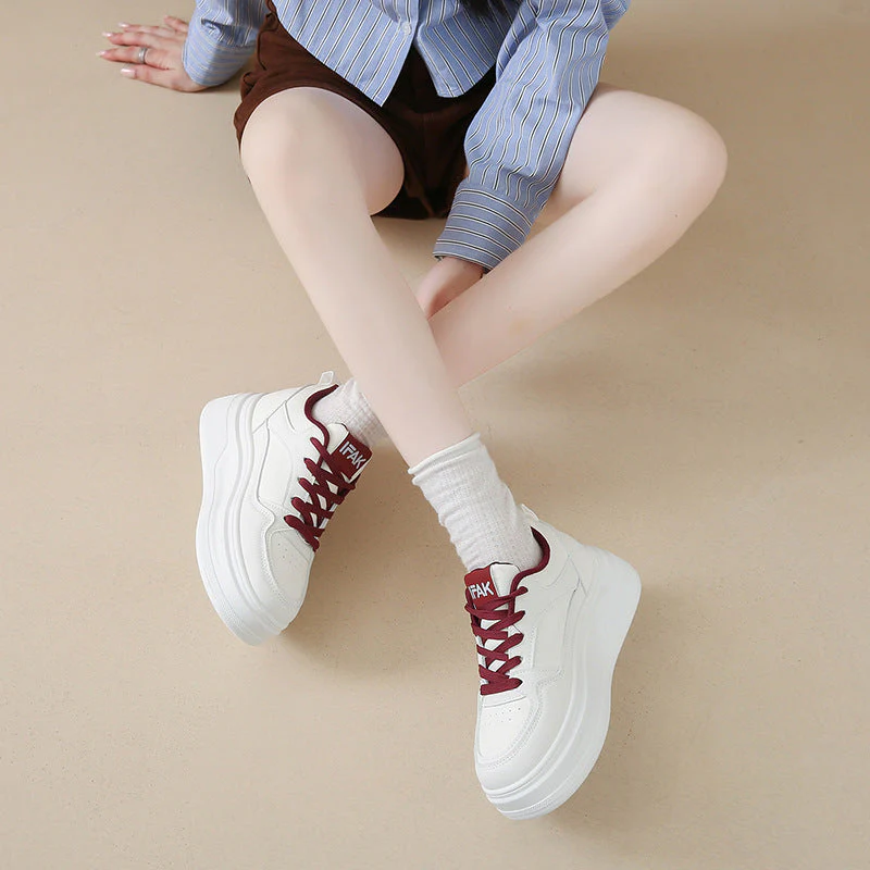 Damen Bequeme Plateau Sneakers mit hervorragender Dämpfung und atmungsaktivem Obermaterial - Image 3